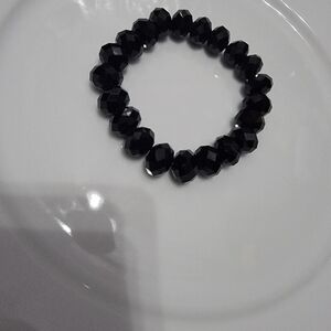 Black beaded bracelet